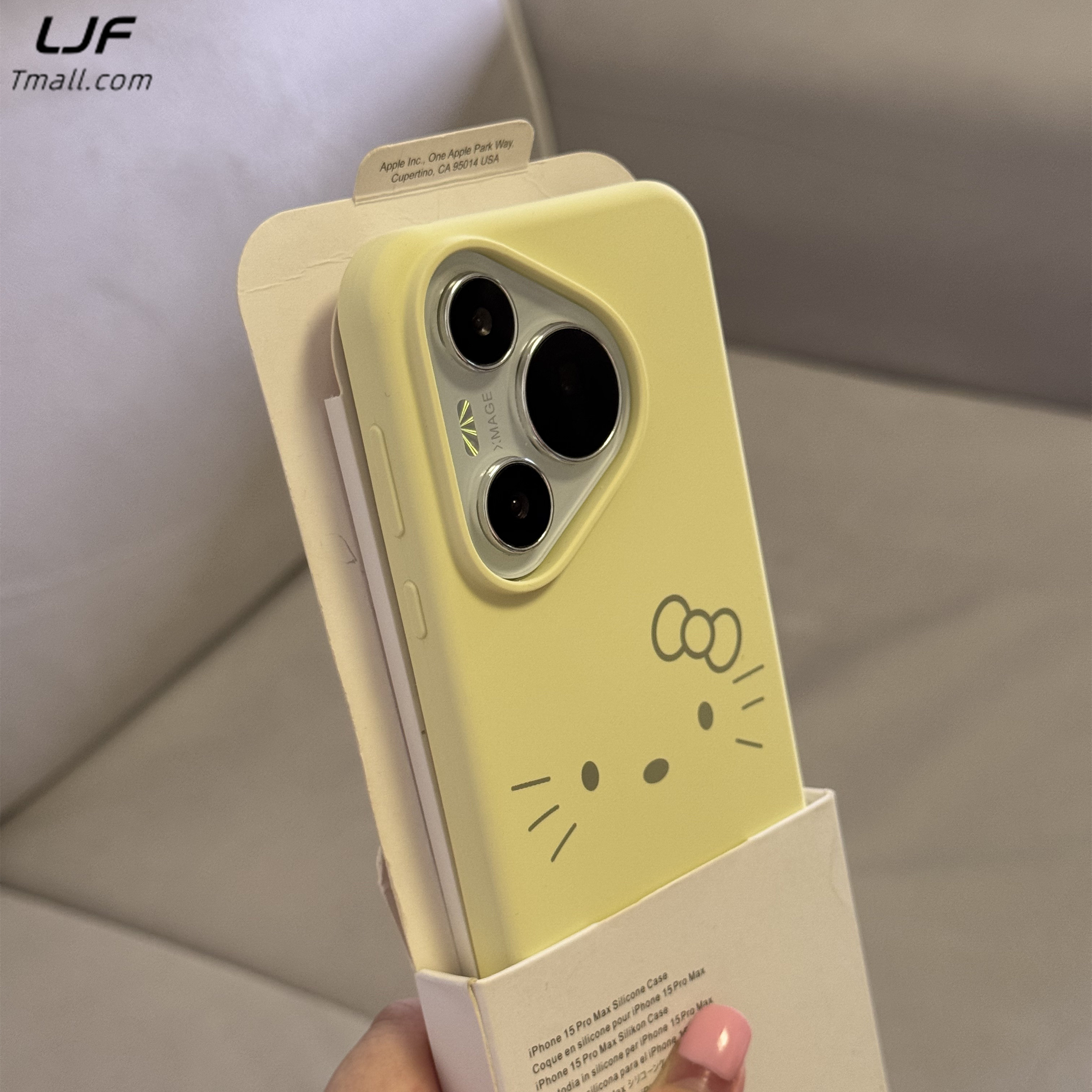 可爱软糯猫脸~奶黄色液态硅胶适用华为Pura70Pro手机壳p70pro+情侣新款mate70/60pro简约全包耐脏防摔保护套