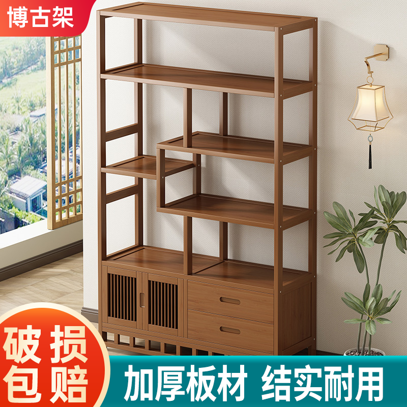 藤印象新中式博古架茶室置物架茶叶展示柜非实木隔断多宝阁客厅摆使用感如何?