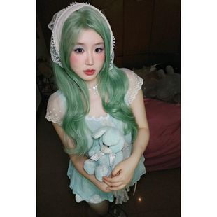 日系小众设计感古着奈奈风甜辣妹清纯系短裙套装 薄荷糖甜美小飞袖