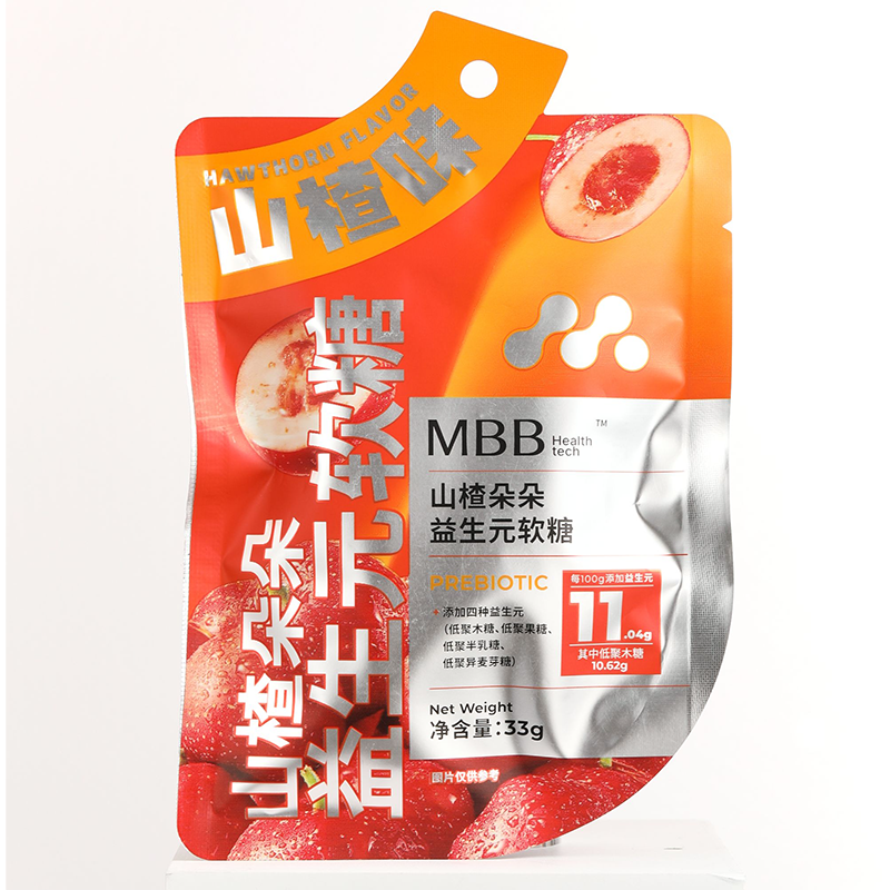 MBB山楂朵朵益生元软糖山楂味袋装