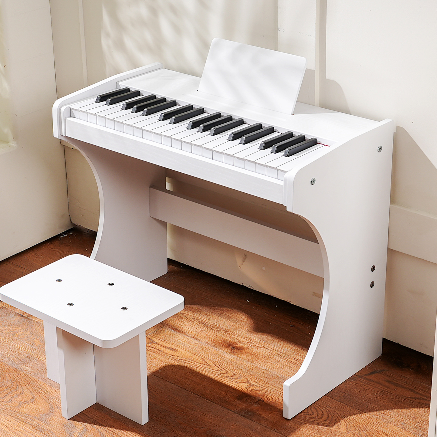 贝多辰木质37键小钢琴儿童初学男女孩宝宝启蒙玩具礼物迷你电子琴