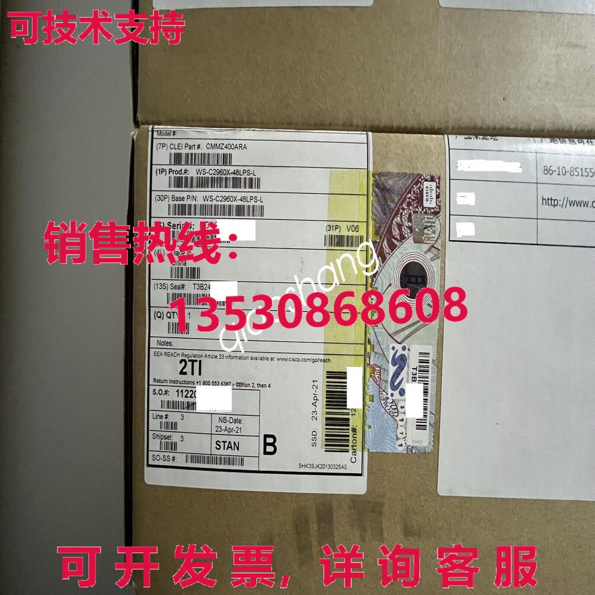 原装供应思科 WS-C2960X-48LPS-L 催化剂 2960-X 48 GigE PoE 370