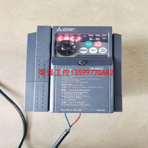 【荣强工控】三菱0.4kw变频器，型号FR-D740-0.4K-CHT，