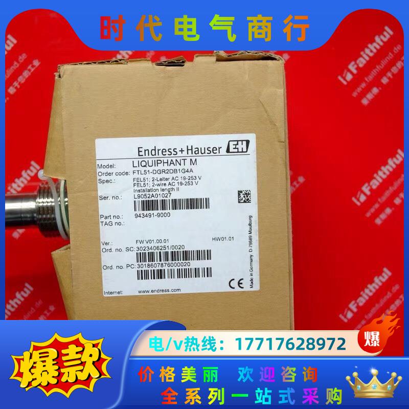 E+H FTL51-DGR2DB1G4A 恩德斯豪斯全新音叉议价