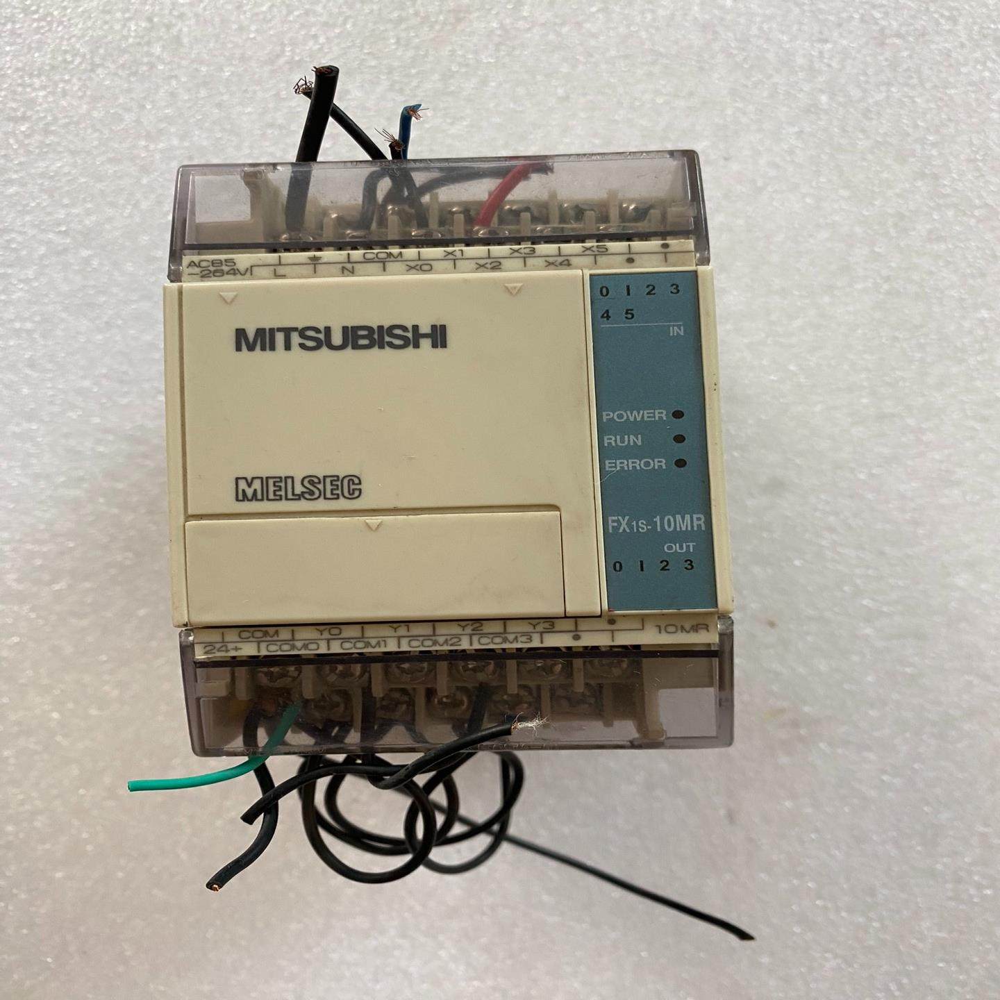 拆机三菱PLC FX1S 10MR-001可编程控制器
