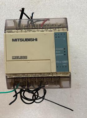 拆机三菱PLC FX1S 10MR-001可编程控制器
