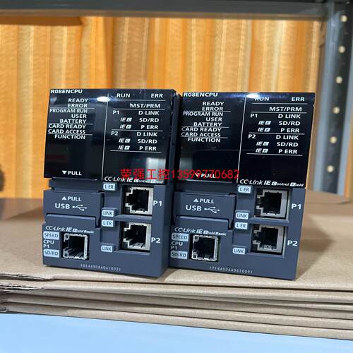 【荣强工控】三菱R08ENCPU，二手拆机成色如图充新，功能包好