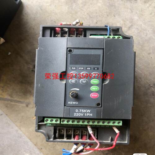 【荣强工控】拆机变频器KVF600-2S0.75G 0.75kw，220