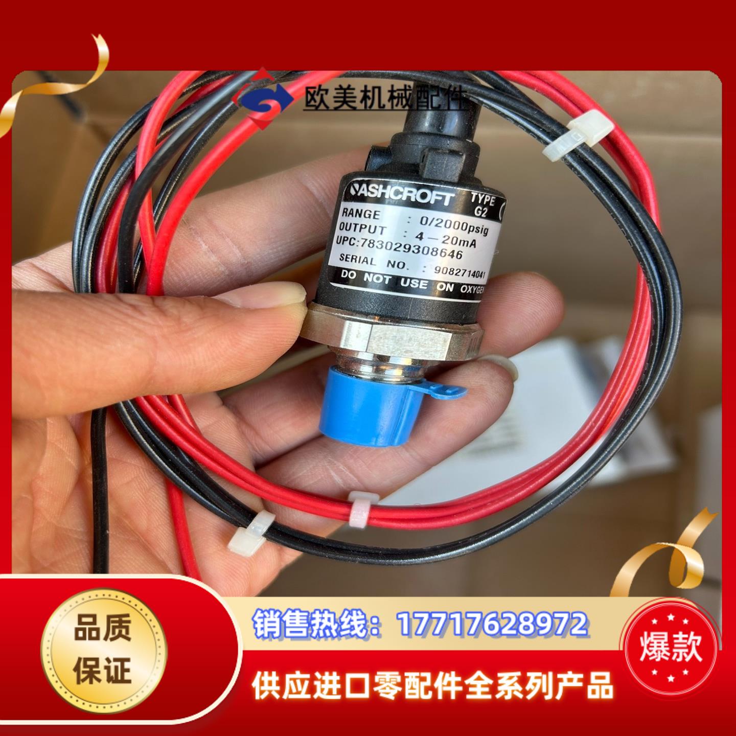 ASHCROFT 全新正品1VA38090-004议价