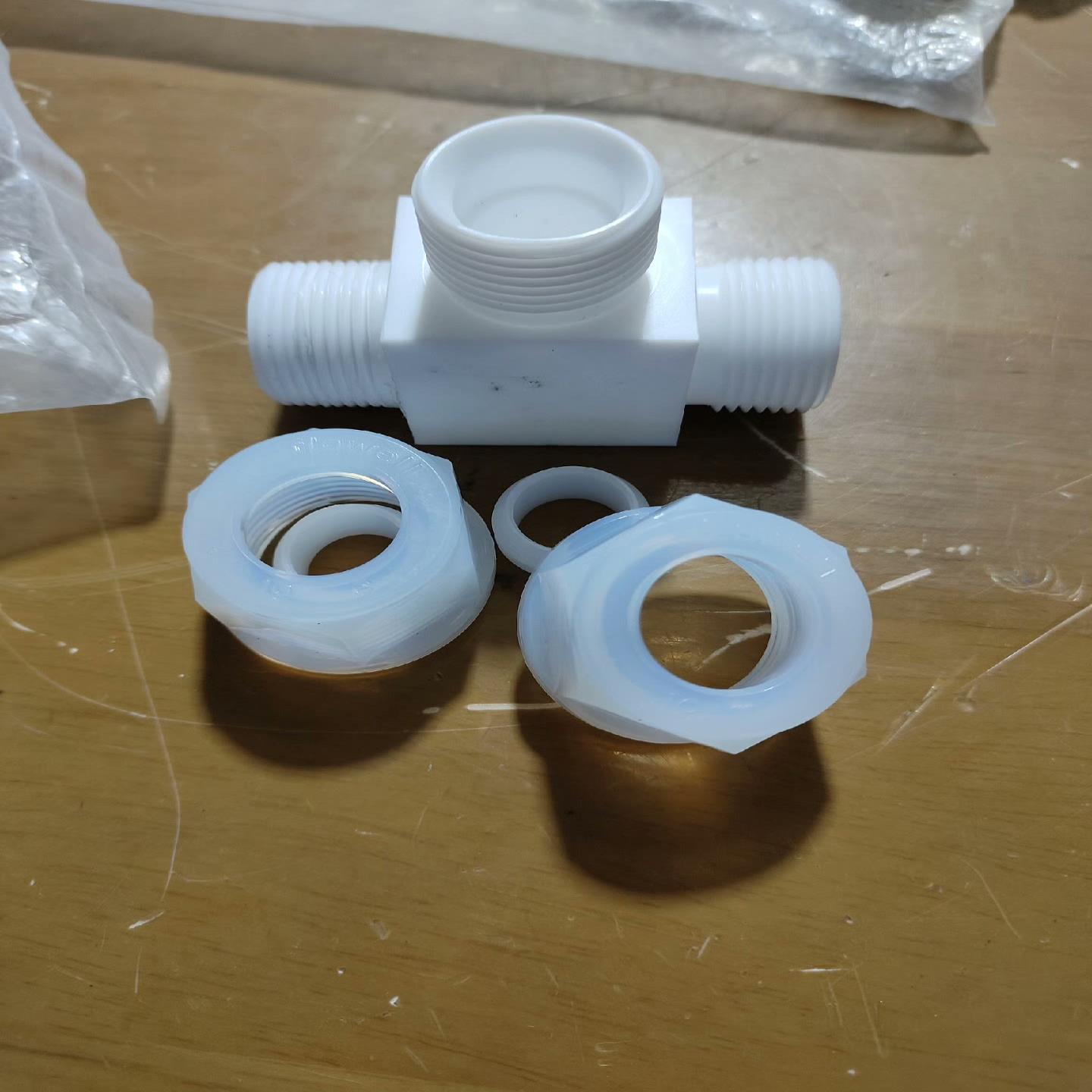 PFA接头 PFA入珠隔板接头 flowell三通接头 入m