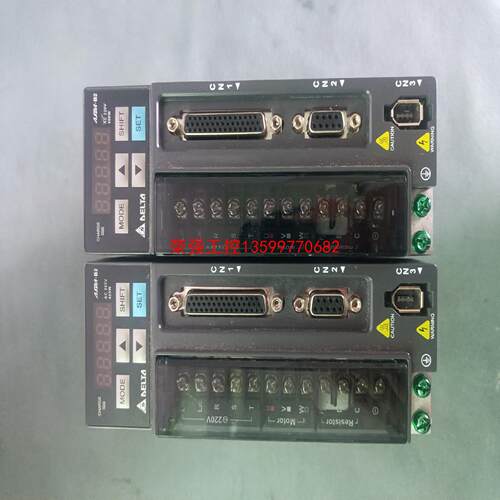 【荣强工控】二手拆机台达B2伺服套装400W 驱动ASD-B2-0421