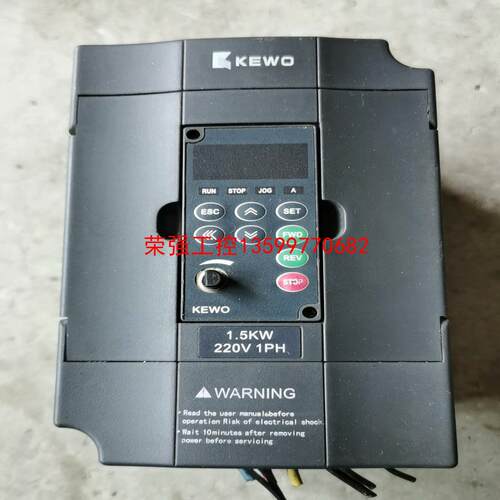 【荣强工控】二手KEWO科沃变频器KVF600-2S1.5G，1.5KW