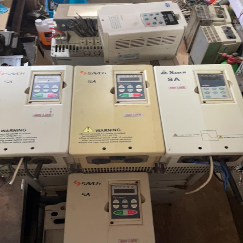 三基变频器sa系列7.5kw四台原装变频器功能正常成色看