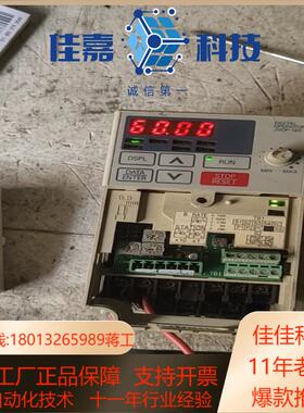 安川变频器CIMR-V7DT20P1/0.1KW通电测试正常