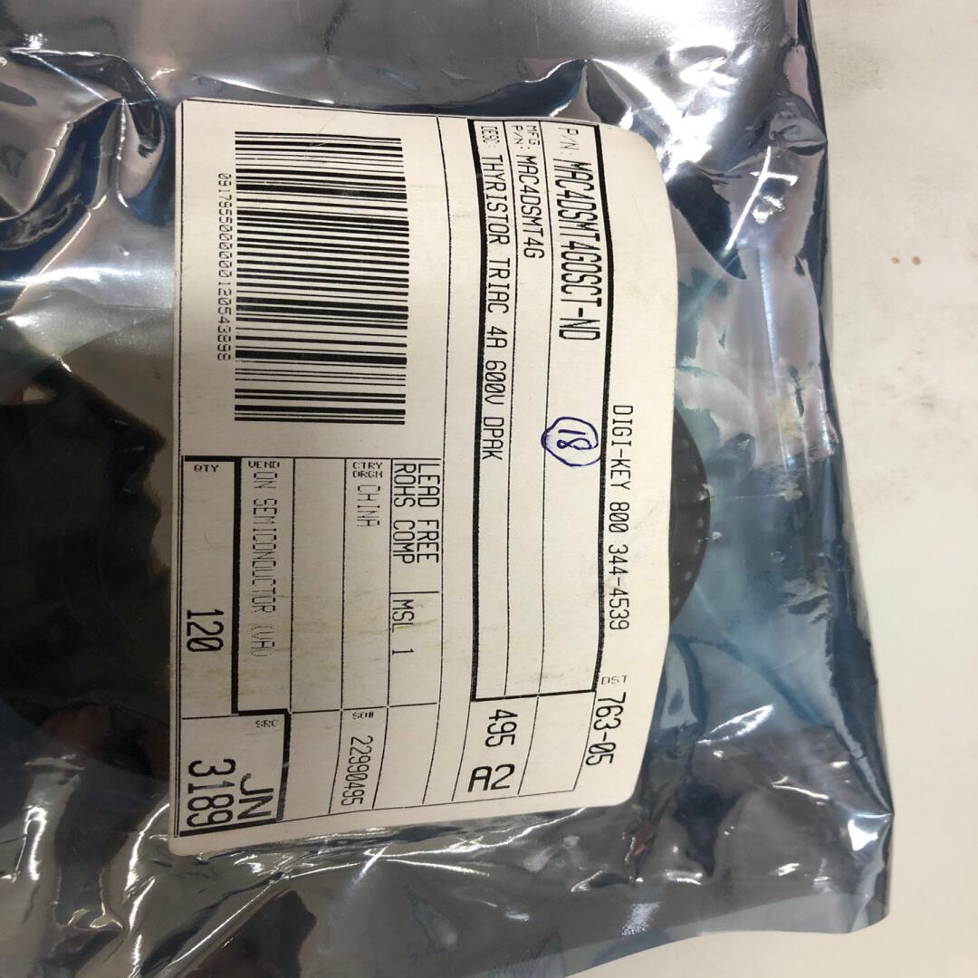 （设备配件）MAC4DSMT4G 可控硅 TRIAC 120pcs