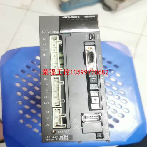 【荣强工控】三菱驱动器MR-J3-100B4，实图拍摄，功能