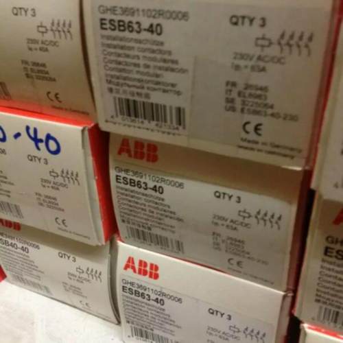 ABB建筑用接触器 ESB63-40 230V 4常开0常闭议价