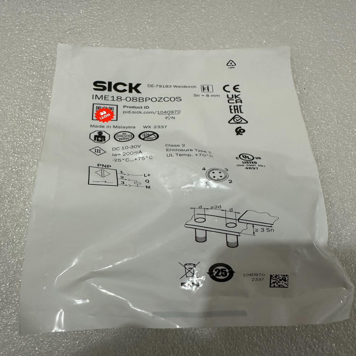 {雅致机械商行}SICK西克接近开关IME18-08BPOZCOS