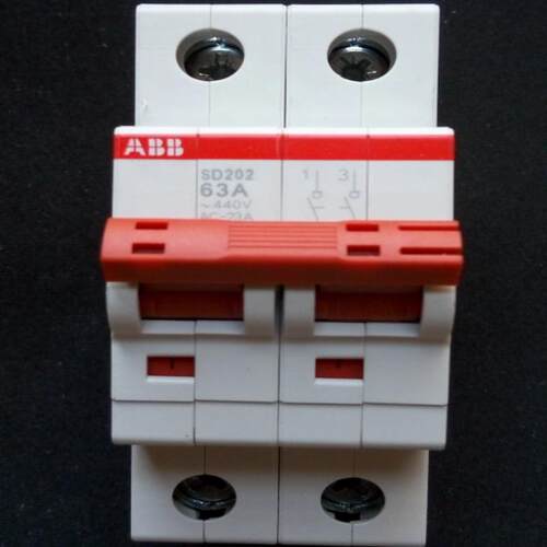 ABB导轨式隔离开关 SD202/63 2P 63A