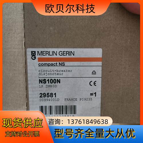 原装正品梅兰日兰 NS100N 1P 80A