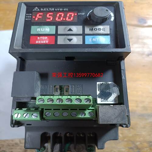 【荣强工控】VFD007EL21A，台达变频器220V，0.75KW，成