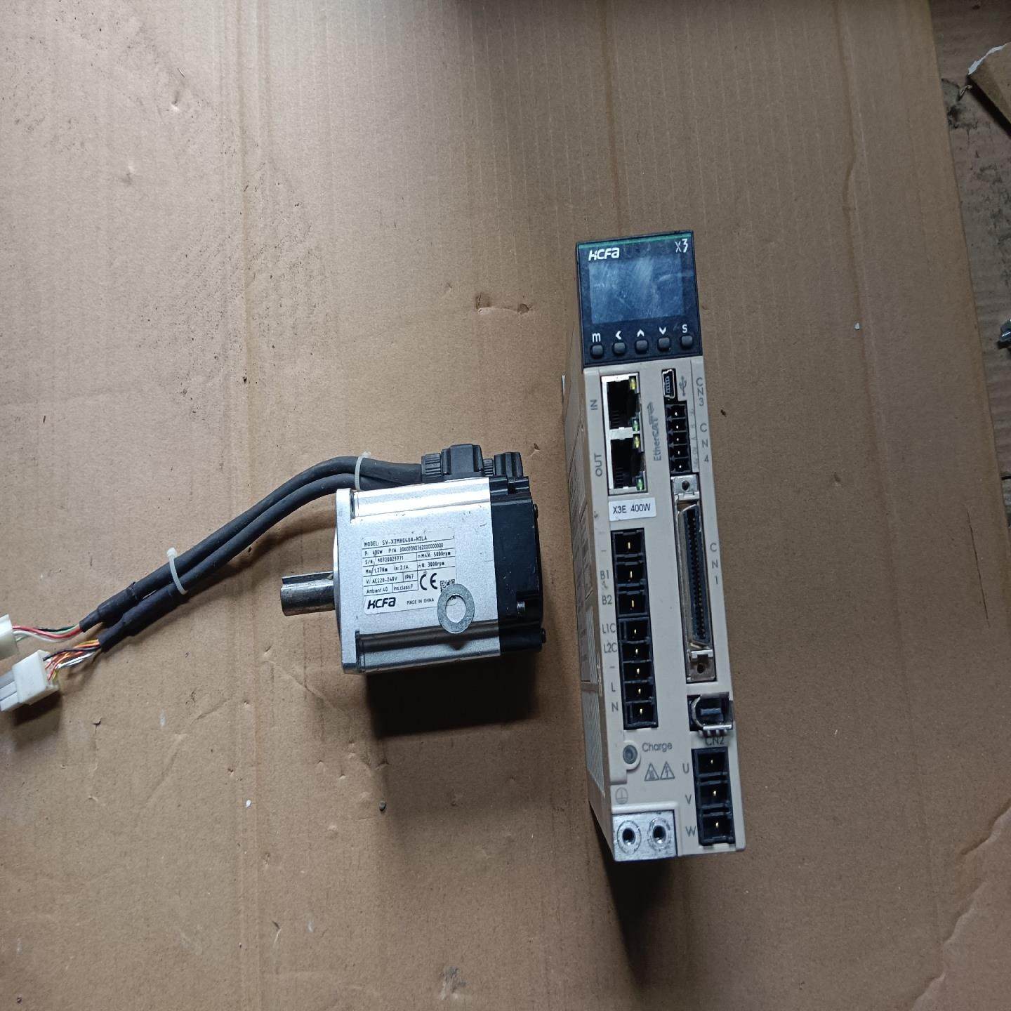 （设备配件）禾川400W总线伺服电机X3E，功能正常，成色为实图