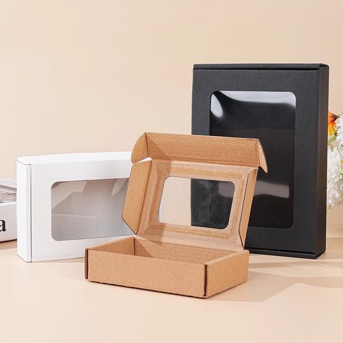 E坑瓦楞开窗飞机盒礼盒