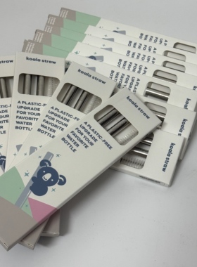 Owala insulated cup accessory Koala stainless steel strawset