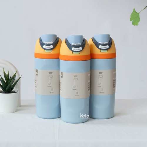 owala保温杯Freesip Kids 16OZ水杯不锈钢吸管保温杯运动杯弹盖杯