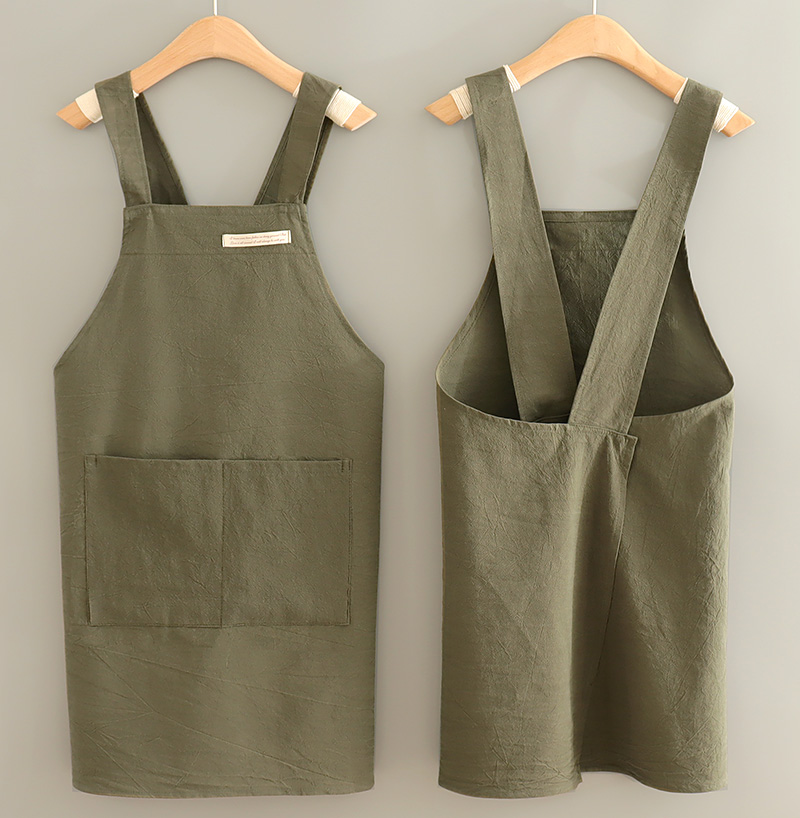 江妃布料简约是防污纯色围裙