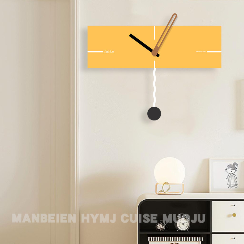 艺术挂钟简约现代客厅家用挂墙钟表石英新款2024网红餐厅静音钟表,家居饰品,挂钟,淘宝优惠券,粉丝福利购,淘宝优惠卷