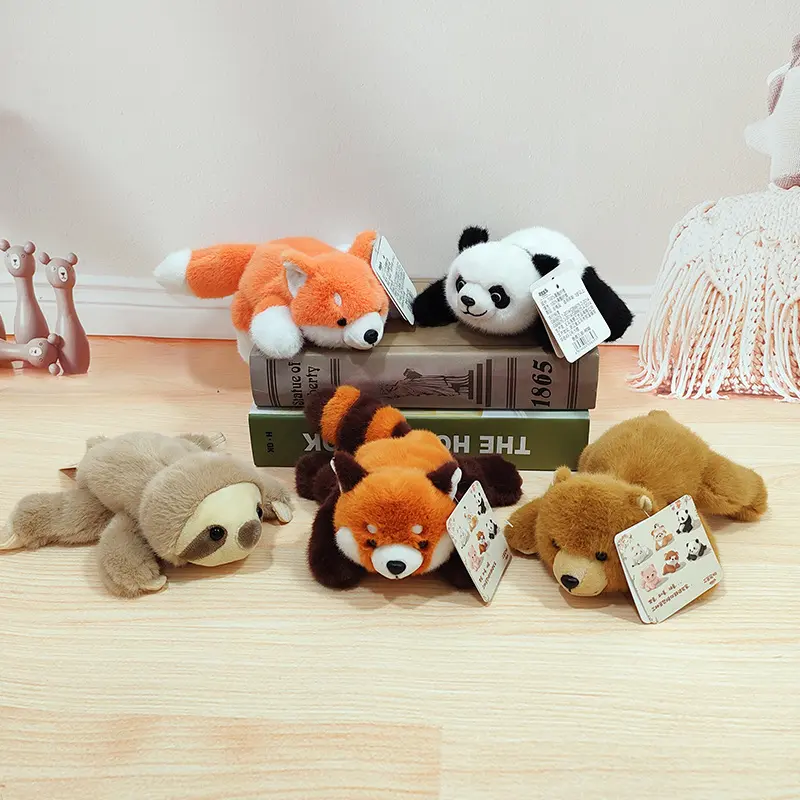 网红香香三姿动物公仔可爱熊猫毛绒玩具小浣熊玩偶掌中宝桌伴礼物