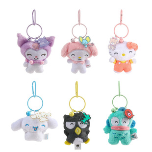正版铃铛系列库洛米美乐蒂毛绒挂件钥匙扣卡通可爱玩偶礼物