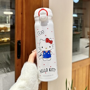 三丽鸥儿童保温杯女孩上学专用小学生水杯2025新款 杯子女生吸管杯