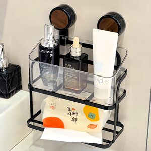 浴室置物架免打孔墙上多功能一体