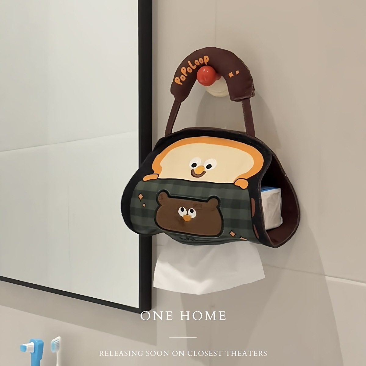 小熊纸巾袋家用悬挂式家用布艺抽取式卫生纸收纳袋加厚可携式车载,居家布艺,抽纸袋,淘宝优惠券,粉丝福利购,淘宝优惠卷