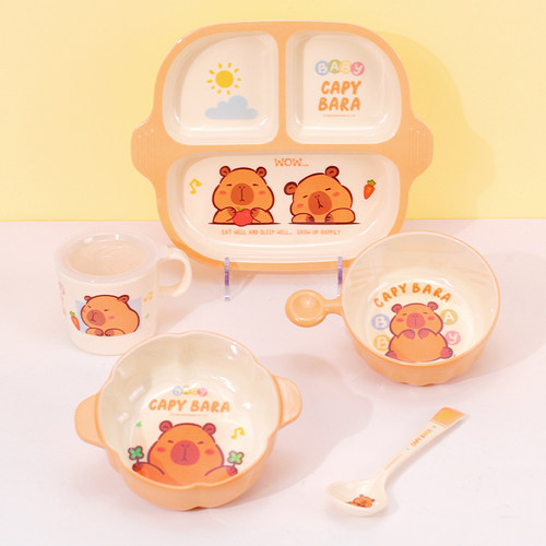 卡皮巴拉儿童碗食品级宝宝吃饭碗