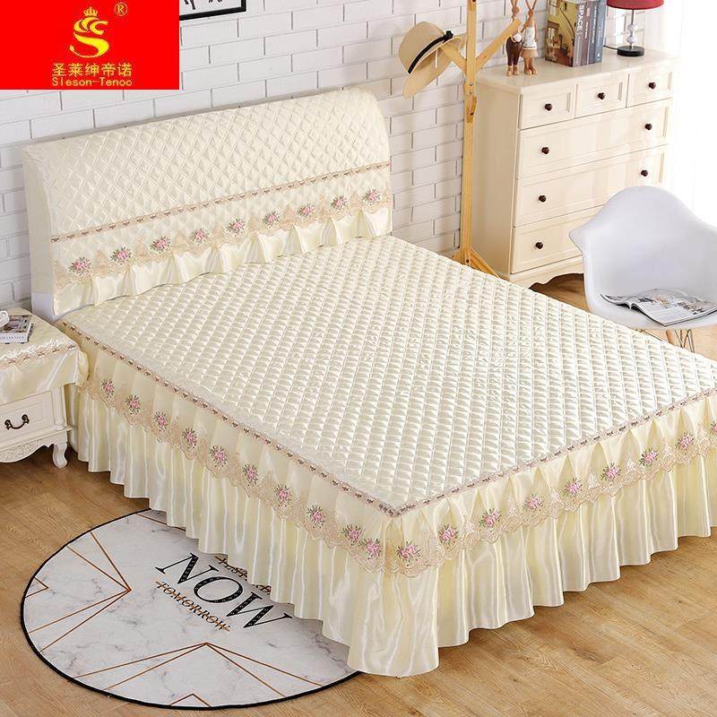 2022新款床罩床裙款式床头罩一体全套防滑夹棉床单床盖带裙边套装,床上用品,床裙,淘宝优惠券,粉丝福利购,淘宝优惠卷