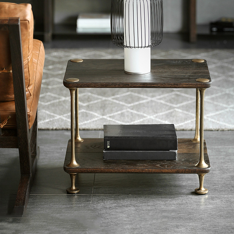 艺术符号/北欧表情正版英国Square roots进口YUZU茶几边几复古金