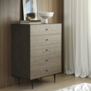 霍克尼5斗柜 中古复古乡村 卧室边柜 宾纳进口 艺术符号北欧表情