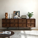 艺术符号 北欧表情复古做旧实木电视柜客厅家用收纳储物一体边柜