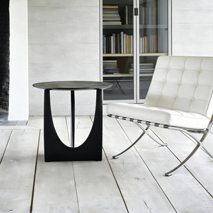 艺术符号北欧表情GE0橡木边几客厅沙发边桌高级艺术感实木茶几