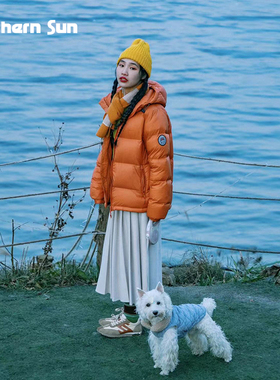 诺思山户外休闲加厚面包羽绒服男女款白鸭绒防风雪保暖外套1560