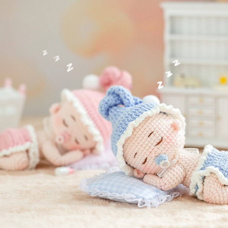 【私人定制】新生婴儿手工毛线编织玩偶