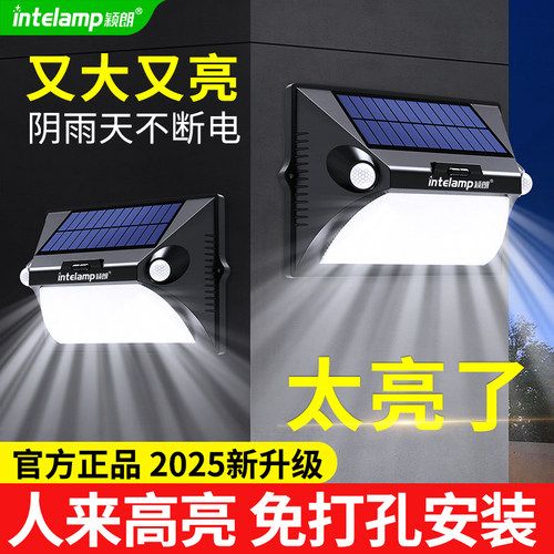 太阳能庭院灯夜间人体自动感应灯