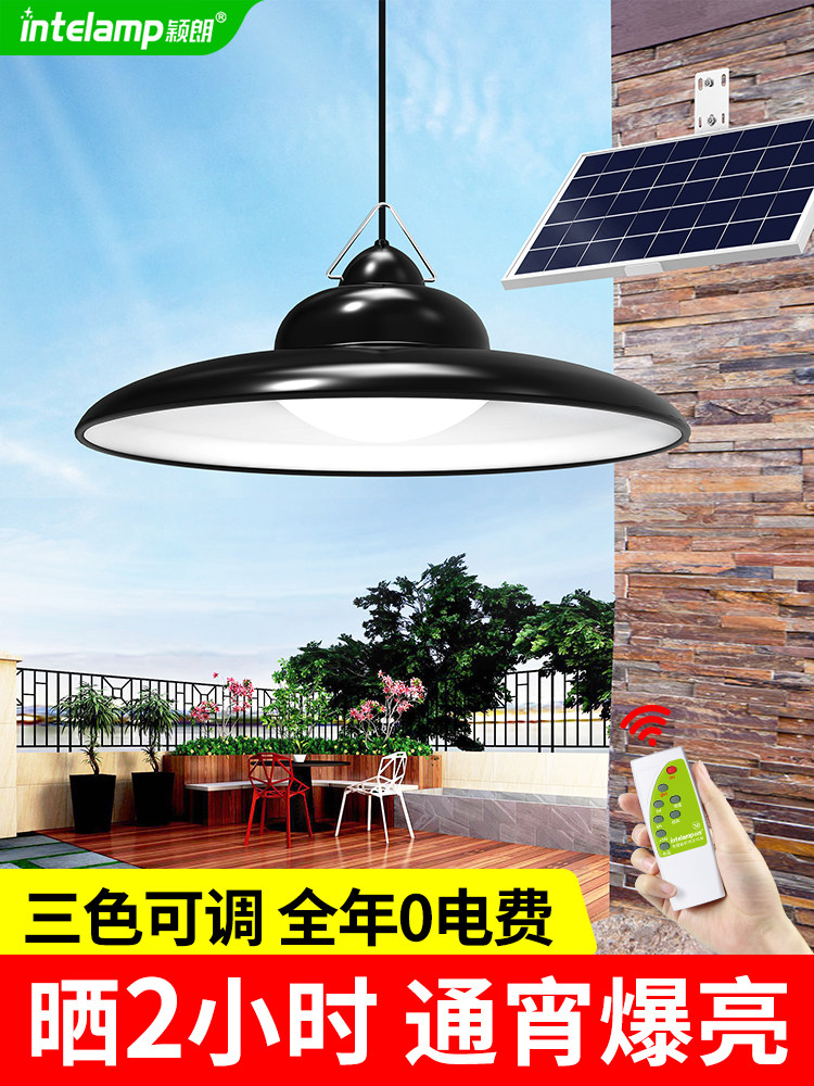 太阳能吊灯户外防水庭院灯家用挂灯花园超亮led路灯室内室外照明
