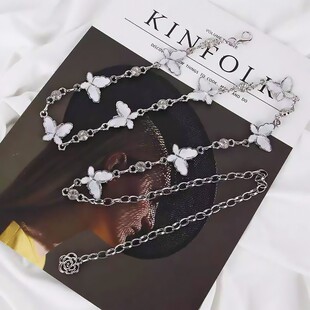 蝴蝶腰链女金属链条腰带装饰连衣裙子高级感配饰夏季裤子皮带时尚