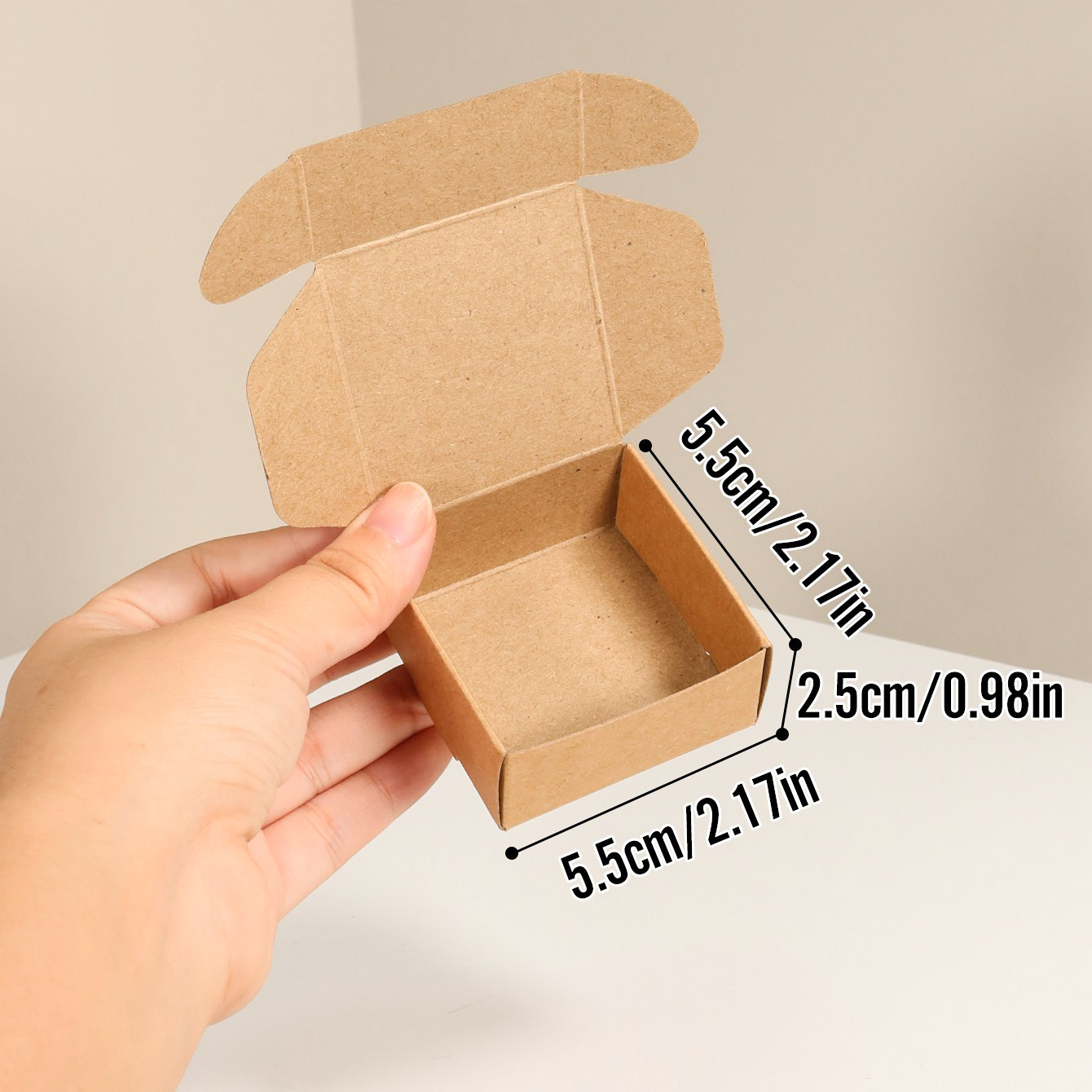 ins风高颜值迷你卡纸盒手工打包糖果礼物分装盒出货包装材料盒