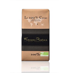 法国Pralus普阿鲁斯 马达加斯加可可100%黑巧克力排块100g