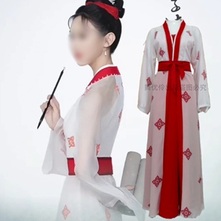 《李清照》古典舞舞蹈专业定制女子独舞民族民间白色清冷感演出服